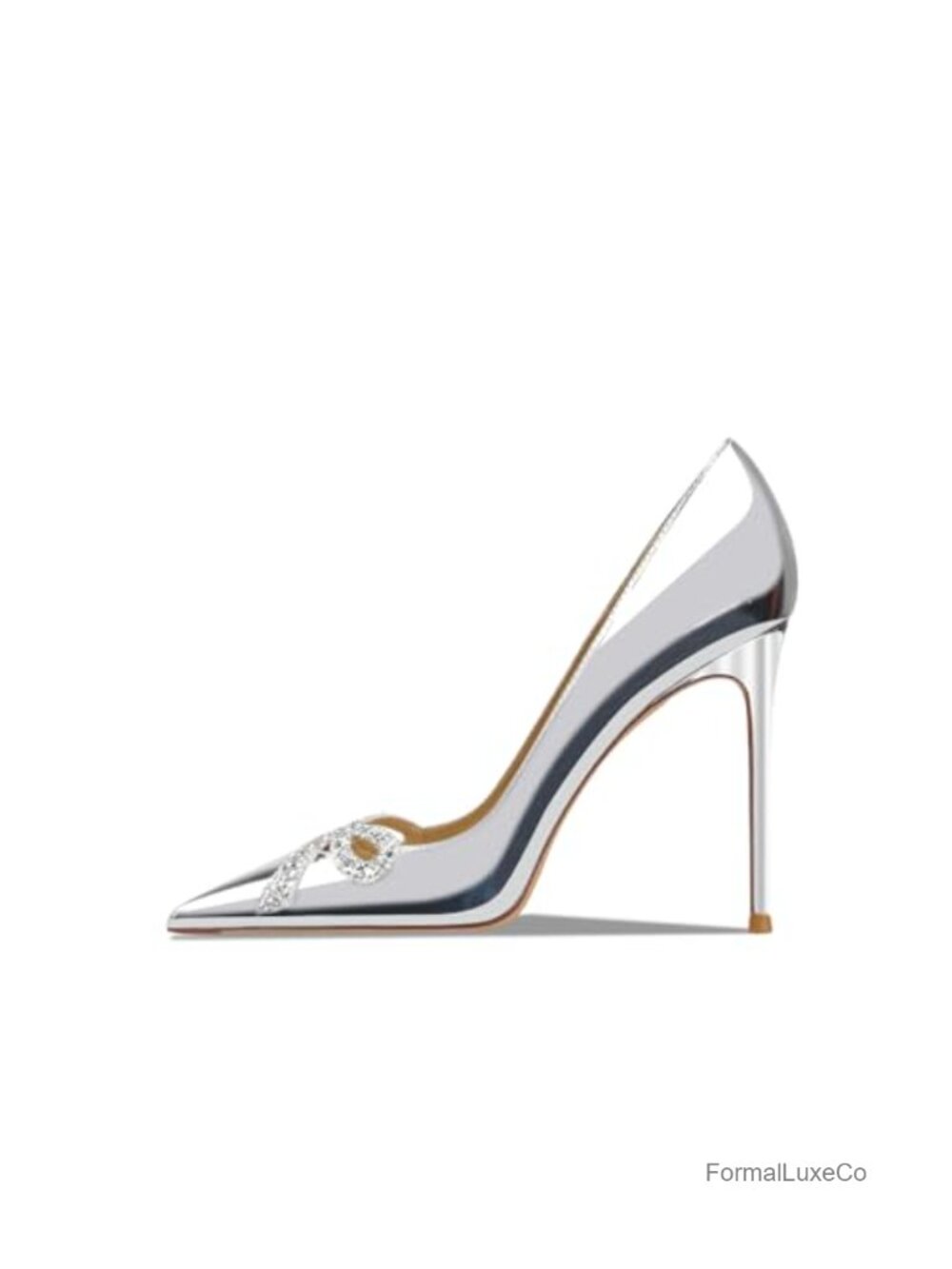 Women's Pointed Toe Shallow Stiletto Heels 4.7 Inch Pumps Wedding Party Banquet